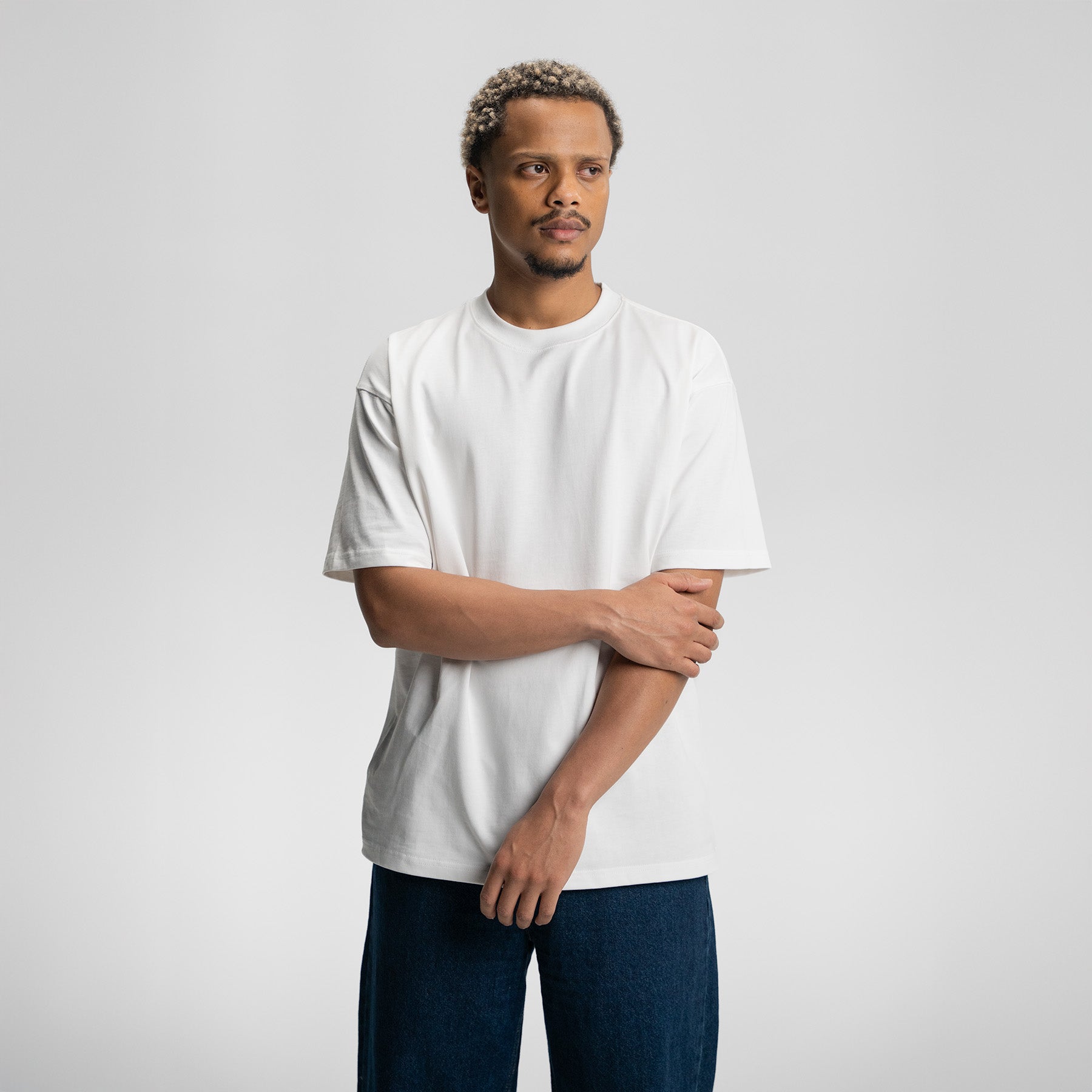 All White 3-Pack - Heavy Loose Fit T-Shirt