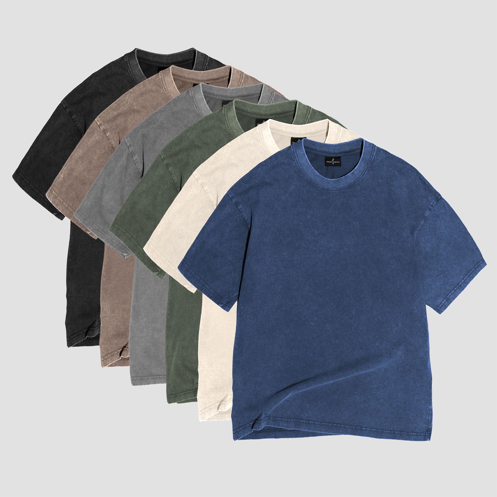 The Wardrobe 6-Pack – Loose Fit Washed T-Shirt